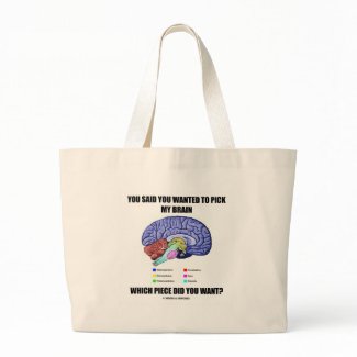You Said You Wanted To Pick My Brain (Anatomy) bag