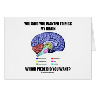 You Said You Wanted To Pick My Brain (Anatomy) card