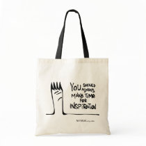 You Should Always Make Time for Inspiration Canvas Bag