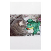 YOU SHOULD HAVE KISSED THAT FROG! stationery