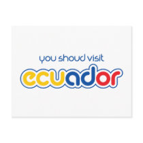 You should visit Ecuador postcards
