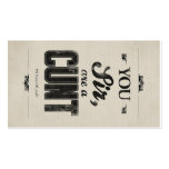 You sir, are a... business card template
