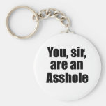 You, Sir, Are An Ahole Key Chain