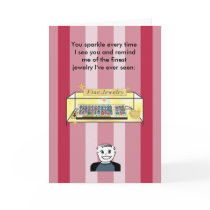 You Sparkle Like Fine Jewelry - Valentine cards