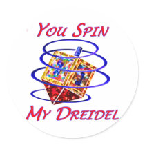 You Spin My Dreidel stickers
