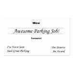 You Suck At Parking Business Card Template