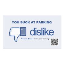 You Suck at Parking Cards Business Card Template