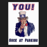 You Suck At Parking Courtesy Card business cards