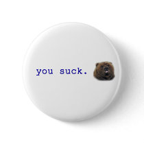 You Suck Button by americanangst You Suck Button