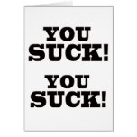 You Suck cards