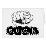 You Suck Greeting Cards