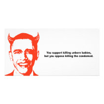 YOU support killing unborn babies Picture Card