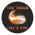 You Throw Like a Girl stickers by AtlasShrugging You Throw Like a Girl stickers