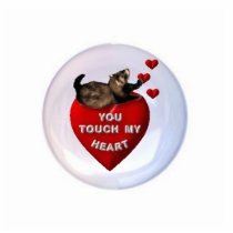 You Touch My Heart Ferret Ornament photo sculptures