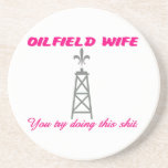 You try doing this.... beverage coasters