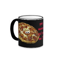 'you wanna piz'za me?' humorous parody Mug by popiconz 'you wanna piz'za me?' humorous parody Mug