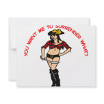 You Want Me To Surrender What? Personalized Announcement