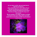 You were always ...Floral Poem Poster posters by pammys You were always ...Floral Poem Poster posters