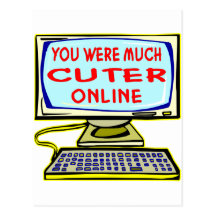 You Were Much Cuter Online Postcard