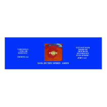 YOU WILL KNOW IT WAS ME - GOD BUSINESS CARD TEMPLATES