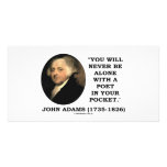 You Will Never Be Alone With A Poet In Your Pocket Custom Photo Card