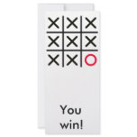 You win! rack cards