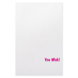 you wish pink stationery