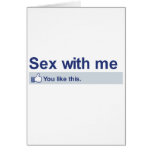 You'll like sex with me card