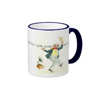 'Young at Heart' Coffee Mug with Quote
