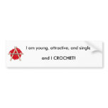 Young Attractive & Single bumper stickers