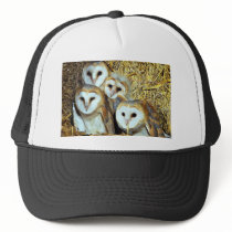 Young barn-owls mesh hat