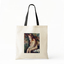 Young Bather By Pierre-Auguste Renoir Tote Bags