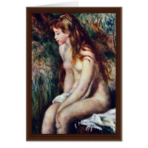 Young Bather By Pierre-Auguste Renoir Greeting Card