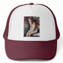 Young Bather By Pierre-Auguste Renoir Mesh Hats