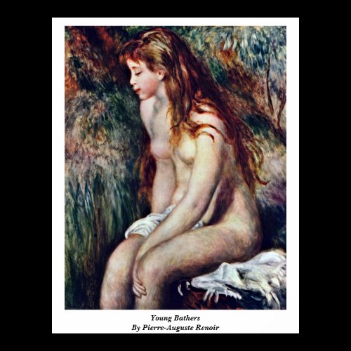 Young Bathers By Pierre-Auguste Renoir Print