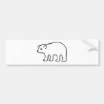 Young Bear in Black and White Sketch Bumper Stickers
