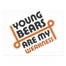 Young Bears are my weakness Postcards