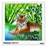Young Bengal Tiger at Rest Wall Decal