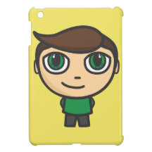 Young Boy Cartoon Character iPad Mini Case