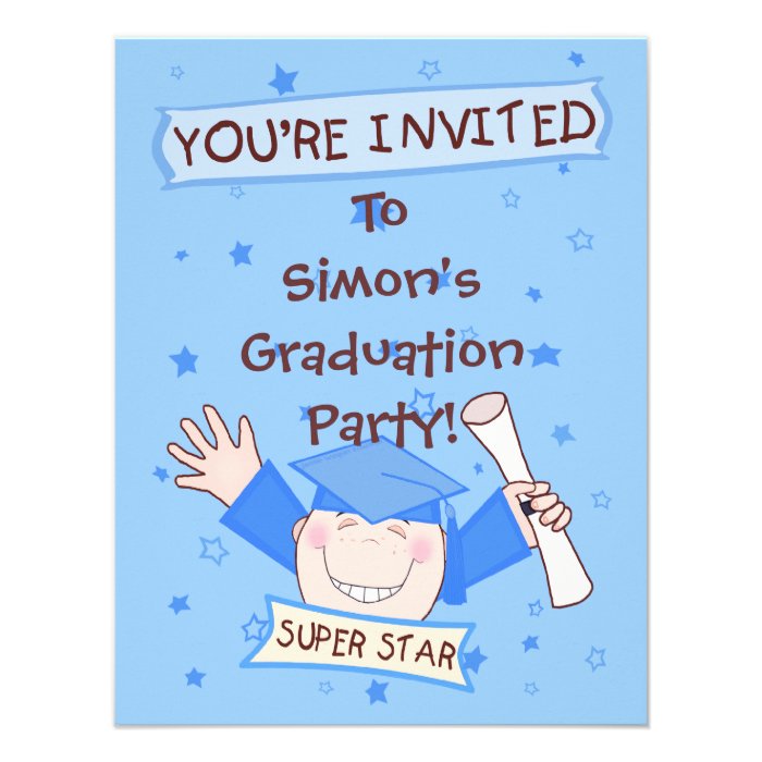 Boys Preschool / Kindergarten Graduation Party Personalized Boys Preschool / Kindergarten Graduation Party Personalized
