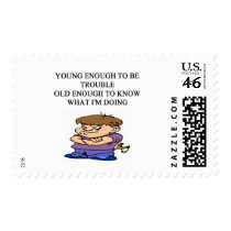 young brat son and daughter designs stamp