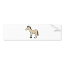 Young Brown Horse bumper stickers