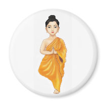 Young Buddha practicing Yoga magnets by YogaGods Young Buddha practicing Yoga magnets