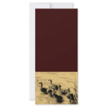 Young Canadian Geese - Sepia Tones Rack Card
