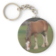 young Clydesdale Key Chain