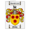 Young Coat of Arms / Young Family Crest cards