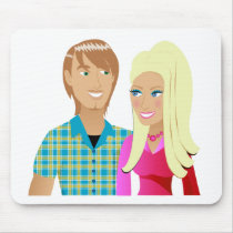 Young Couple in Love Mousepads
