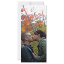Young Couple Kissing Rack Card Design