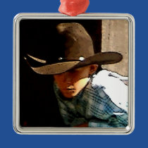 Young Cowboy ornaments