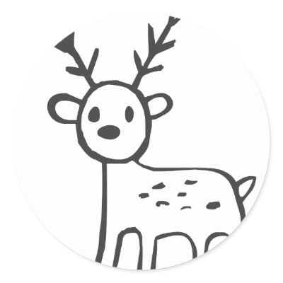 easy deer drawing